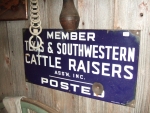 Enamel Texas sign