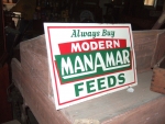 Manamar tin sign