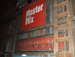 Master Mix large metal feedmill sign