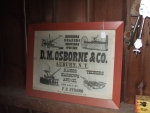 Osborne linen broadside framed