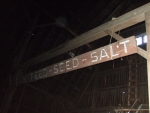 Wooden feedmill sign