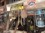 Lanterns, brass hames, pulley, signs