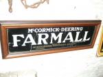 Farmall framed sign