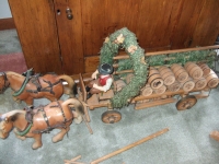 Octoberfest decorated beer wagon