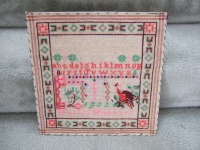 1903 Sampler signed Gebhart