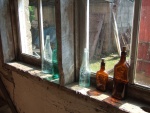 Bottles in window