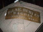 Bilse, Burl Co, Wagon stencil