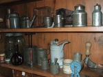 Group of tin kitchen pieces