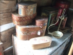 Storage containers. tins