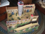  wood and paper mache 1930's castle