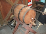 Half barrel with spigot