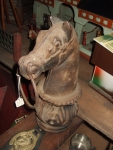 Horsehead for hitching post