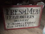 Fresh Meat sign