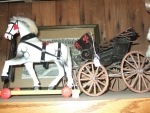 German horse, yankee buggy