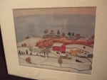 early Wisconsin farm drawing